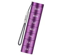 Tablet with 7 Day Stackable Compartments, Purple