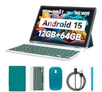 tablet with keyboard, 2024 latest 10.1 inch 2 in 1 tablets, 4GB RAM+128GB ROM, Android tablet PC, 1.8GHz quad-core, 1280x800FHD, 8MP dual camera, 5G WiFi BT 5.0 | mouse,