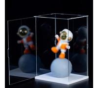 Tabletop Acrylic Transparent Display Box, Clear Action Figure Display Case with Door, Dustproof Organizer Box for Collectibles, Home Storage(30x30x40cm(12"x12"x16"))