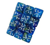 Tabletop Activity Dices Set 16mm Acrylic Rolling Cubes, 25Piece Symbol Number Cubes for Party Classroom Group Play