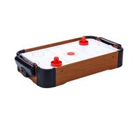 Tabletop Airs Hockey - Duals Players Wood, Mini Air Hockey with Wooden Duel Board | Family Interaction Game Fast Action Fun Children Adults Teen Celebration Holiday Gathering