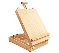 Tabletop Art Easel for Painting, Premium Wooden Sketchbox, Portable Desktop Painting Easel for Student Artist Beginner