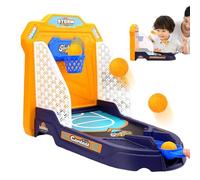 Tabletop Basketball Game - 2-Player Mini Desk Hoop, Interactive Pitching Challenge, Fun Motor Skills Development Toy for Kids Adults, Desktop Basketball, 13.98x10.63x6.69 Inches