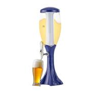 Tabletop Beer Dispenser - Drink Beverage Tower, Ice Tube Tap, Glowing Water Container, Liquor Server, Stylish Party Bar Accessory | LED Beverage Dispenser for Margarita Patio Outdoor Gatherings