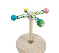 Tabletop Bird Perch, Paw Grinding Pole, 20x22x24cm, Wooden Parrot Fork, Enrichment Branch, Standing Accessory, For Parakeet, Macaw, Lovebirds