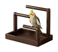 Tabletop Bird Perch, Three Tier Resin Stand, Enrichment Decorative Fixture, Reliable Indoor Accessory, Practical Build for Small Medium Large Breeds Cockatiels Parakeets Lovebirds Canary Conures