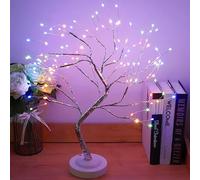 Tabletop Bonsai Tree Lamp with 108 Warm White LEDs, USB/Battery Powered, Touch Switch & Bendable Branches for DIY Home, Office Desk, Bedroom, and Christmas Decor
