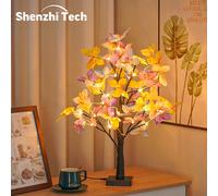 Tabletop Bonsai Tree Lights, Butterfly Tree Lamp, DIY Decorative LED Night Light,for Gift Party Holiday Camping Summer Home Deco