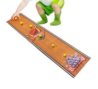 Tabletop Bowling Golf Set - Mini Indoor Sport Activity Kit, Interactive Desktop Challenge Toy, Portable Skill Practice Entertainment for Social Gatherings | Classmates Kids Teens Friends Living Area D