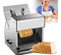 Tabletop Bread Cutter, Stainless Steel Commercial Bread Slicer with Adjustable Length, 12mm Blades, Ideal for Home, Restaurants, Processing Plants, Canteens, Fast Food