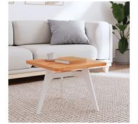 Tabletop Brown 50x50x2.5 cm Solid Beech Wood Square Untreated Furniture Top Home
