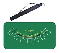 Tabletop Casino Felt for Texas Holdem Poker And Blackjack - Professional Grade Mat,70 * 35in