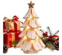 Tabletop Christmas Tree | Mini Christmas Tree With Lights - ABS Material, | Create A Festive Atmosphere, Suitable For Desks, Offices, Bedrooms, And Fireplace Mantels