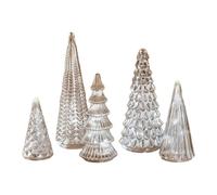 Tabletop Christmas Tree | Silver Centerpieces | Little Christmas Tree - for Bedside Table Party Indoor Home Gathering Event Holiday Winter Festival