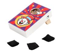 Tabletop Cornhole Set - Kids Board, Travel Size Indoor Sports Trainer, Solid Pine Frame Construction, Polished Smooth Finish | Tailgating Activity for Student & Parent