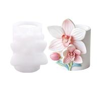 Tabletop Decor Casting Mold Translucent Silicone 3.39 in Floral Cup Form with Embossed Blossom Detail for Soap Container Pouring Projects Floral Silicone Mold Flower Cup Blossom Relief Open Top