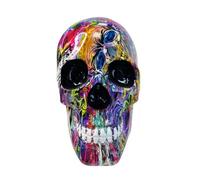 Tabletop Decoration Printing Ornaments Halloween Party Decorations Resin Crafts Ornaments Patterns Printed Randomly Distributed Decorations for Men Women (A, 17x14x11cm)