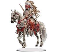 Tabletop Diamond Art Painting Kit for Adults, Indian Stand Up Acrylic Desk Placement Ornament, Acrylic Special Shaped Rhinestone DIY Gem Craft Kit, Gifts for Women