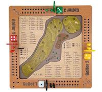 Tabletop Dice Golf Game, Fun and Challenging Golf Dice Game Set, Handcrafted Compact Golfs Games Set, Perfect for Family Party Nights Holiday Parties, 1-4 Players, Golfs Enthusiasts Gifts (1pc)