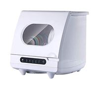 Tabletop Dishwasher Automatic Portable Mini Dish Washer No Plumbing, with Delay Start - with Stainless Steel Interior and 6 Place Settings Rack, for Apartment Office