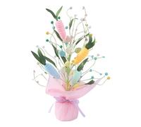 Tabletop Easter Egg Tree | Versatile Carrot Egg Tree Spring Decor - Effortless Artificial Flower | For Homeowners Event Party Dinner Table Dining Room Kitchen Buffet Bedroom Study Home Celebrations