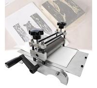 Tabletop Etching Press Machine for Printmaking, Adjustable Roller Height, Clear & Even Printing, Manual Slab Roller, for Decorative Display and Book Plates