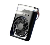 Tabletop Evaporative Air Chiller Rechargeable Misting Fan, Five Modes, Carry Handle, Study Dorm Comfort Tabletop Evaporative Fan Quiet Warm Weather Study Bedside Travel Camp Mist Room