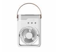 Tabletop Evaporative Air Chiller Rechargeable Misting Fan, Five Modes, Carry Handle, Study Dorm Comfort Tabletop Evaporative Fan Quiet Warm Weather Study Bedside Travel Camp Mist Room