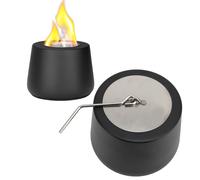 Tabletop Fire Pit Bowl Smokeless Burning Portable Black Table Top Fireplace Fire Bowl for Indoor Outdoor