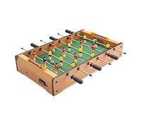 Tabletop Foosball Table with 2 Balls, 2 Manual Scorers, Mini Sized Wooden Soccer Game Table for Indoor, Outdoor