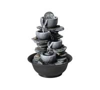 Tabletop Fountain Fortune Feng Shui Ball Fountain Small Rockery Office Desktop Running Water Ornaments Circulation Water Features Indoor Fountain