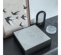 Tabletop Fountain Indoor, Soothing Large Water Droplet Effect, With Removable Filter Cartridge and Built-in 600ml Water Tank, Adjustable Flow Rate, for Home Decor & Stress Relief