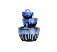 Tabletop Fountain Living Room Feng Shui Ornaments Office Entrance Coffee Table Small Ceramic Circulation Fountain Desktop Water Feature Indoor Fountain