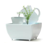 Tabletop Fountain Office Desktop Decoration Living Room Fountain Women'S Ceramic Glass Flowing Water Circular Fountain