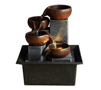 Tabletop Fountain Ornaments Home Gardening Decoration Rockery Water Crafts Desktop Decorations (Color : As Shown Size : One Size)