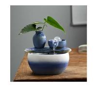 Tabletop Fountain Small Water Dispenser, Decoration, Living Room Recycling, Office Desktop Ceramic Decoration Fountain