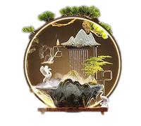 Tabletop Fountains Tabletop Fountain Waterscape Zen Desktop Fountain Small Indoor Fountain Suitable for Office Bedroom Desk Decoration Exquisite Decoration (Color : C)