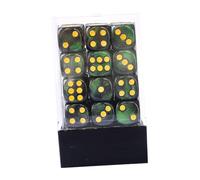 Tabletop Game Cubes Set in Acrylic Format for Group Play, 36 Piece 12mm Round Corner Pieces with Clear Case Storage Tabletop Game Cubes Trpg Set Acrylic with Case Board Accessory Party Pieces Family
