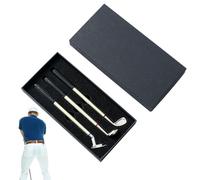 Tabletop Golf Game for Men - 3 Golf Club Shape Toy | Decorative Toy Golf Golf Ball Club Pen Novelty Stationery Supplies