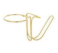 Tabletop Ice Bucket Stand, Gold Large | Stainless Steel Table Side Holder with Open Cradle for Dining Table Drink Service