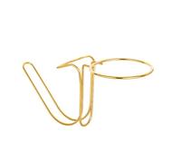 Tabletop Ice Bucket Stand, Gold Small | Stainless Steel Table Side Holder with Open Cradle for Dining Table Drink Service