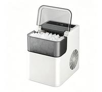 Tabletop Ice Maker, Portable Ice Maker, Stops When Full, One-Button Cleaning, Suitable for Outdoor Camping and Gatherings(A)
