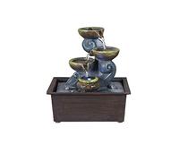 Tabletop Indoor Desktop Relaxation Fountains Waterfall Lucky Feng Shui Water Sound Table Ornaments for Office Home Desk Decor Fountain decoration Color D