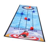 Tabletop Interactive Game Set Indoor Curling/Golfs/Basketball/Football/Bowling Board Game Kids Entertainment Toy Compact Playset For Kids