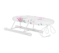 Tabletop Ironing Board with Folding Legs, Extra Wide Countertop Ironing Board with Cotton Cover, Portable Mini Ironing Board ,Small Tabletop Ironing Board for Sewing, Craft Room,(Flower Pattern 1)