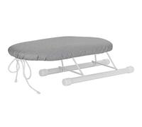Tabletop Ironing Board with Folding Legs, Portable Mini Ironing Board, Extra Wide Countertop Ironing Board with Cotton Cover, Small Tabletop Ironing Board for Sewing Craft(Anti-scald silver cloth)