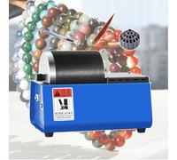 Tabletop Lapidary Equipment with Speed Adjustable,Electric Rock Tumbler,Grinder Buffer Machine,with Leakproof Rubber Barrel,Polishing Rod, Metal Gem Claws, and Storage Box for Engraving Grinding Head