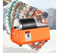 Tabletop Lapidary Equipment with Speed Adjustable,Electric Rock Tumbler,Grinder Buffer Machine,with Leakproof Rubber Barrel,Polishing Rod, Metal Gem Claws, and Storage Box for Engraving Grinding Head