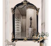 Tabletop Makeup Mirror - Vintage Arched Design, French Baroque Style, Elegant Vanity Decor