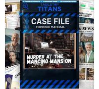 TABLETOP Murder Mystery Case File Game - Unsolved Cold Case Detective Game | MURDER AT MANCINO MANSION - Perfect for Individuals, Families, Date Nights and Dinner Parties and Gifting